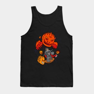 Knight battle with monsters color Tank Top